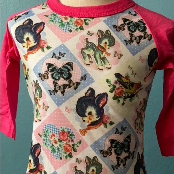 Kids 3/4 sleves tshirt Deer size 2-3 years - Picture 2 of 4